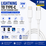 20W Lightning to Type-C PD cable
