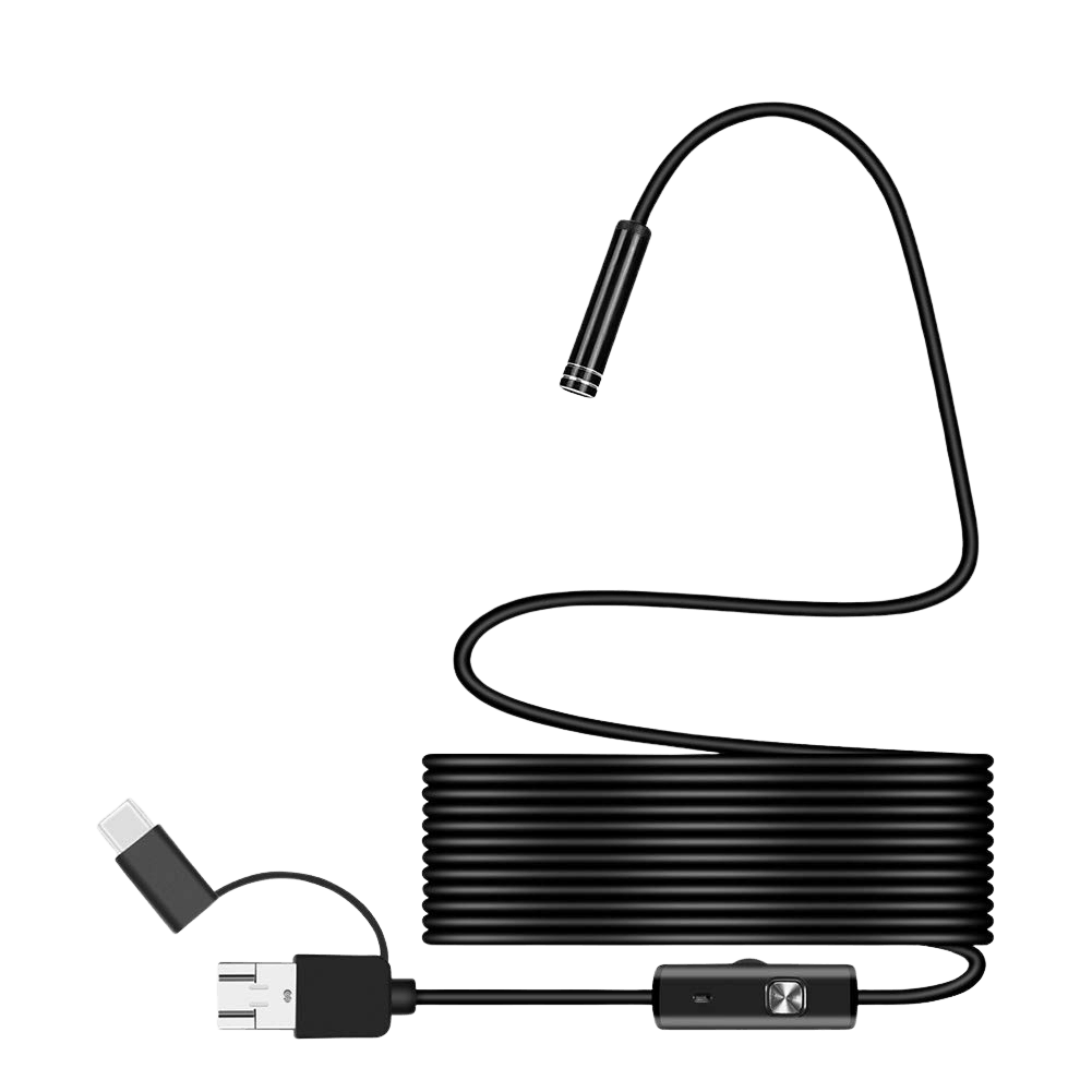 3 In 1 Type C Micro USB USB Endoscope Camera 3.5M HD Waterproof Inspection Camera with LED Lights
