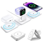 3-in-1 15W Fast Wireless Magnetic Charging Pad for iPhone, AirPods & Smartwatch