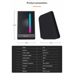 Kisonli X16 Mini USB 2.0 Portable Speaker For Laptop PC With RGB Light Portable Audio Player, Mobile Phone, Karaoke Player, Computer