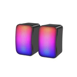 Kisonli X17 Gaming Speaker 2.0 RGB Lights With Volume Control For PC Or Laptop Easy to Use Speakers