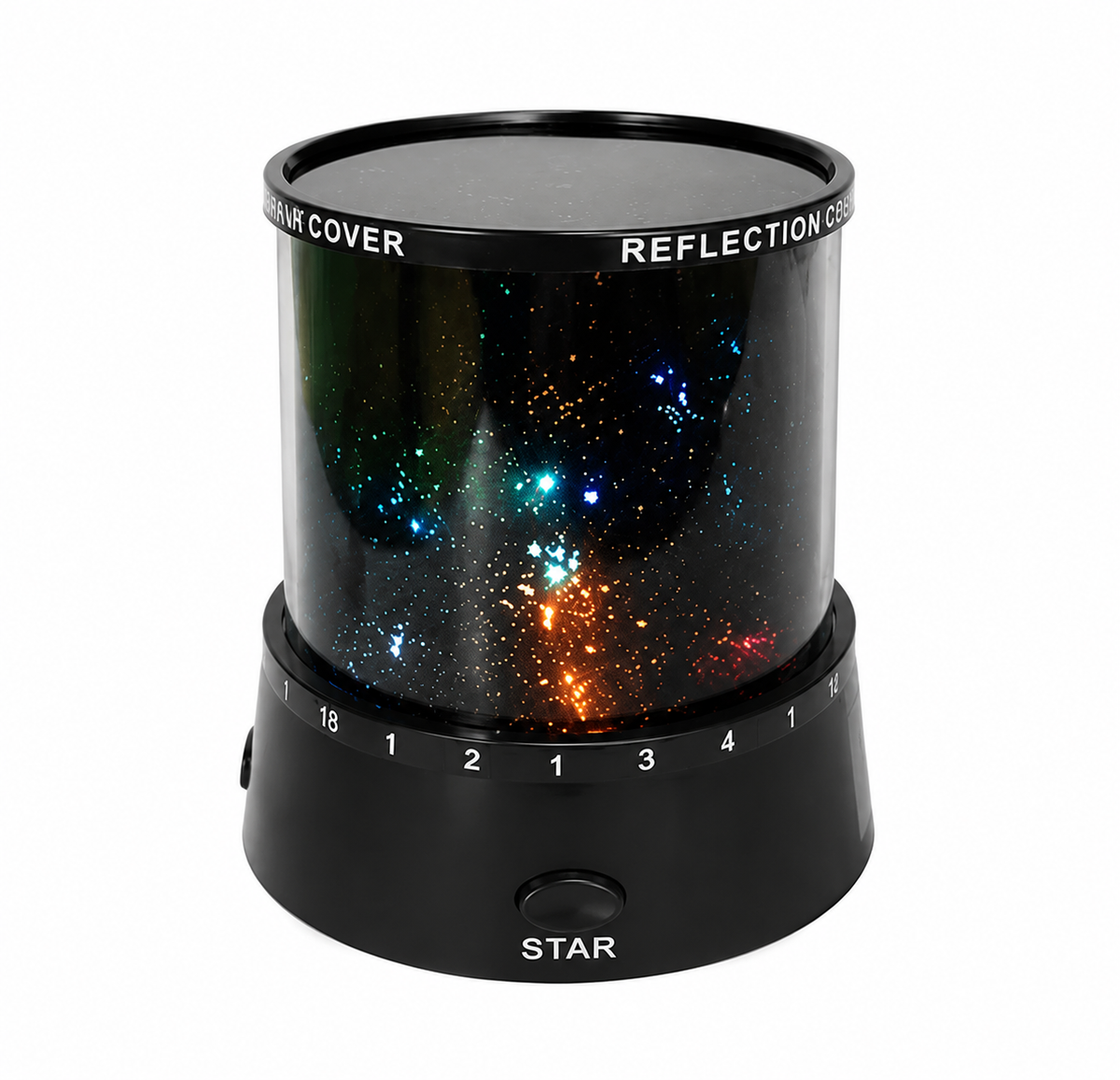 4 LED Moon Star Projection Night Light | H-28305 Kids Bedroom Projector