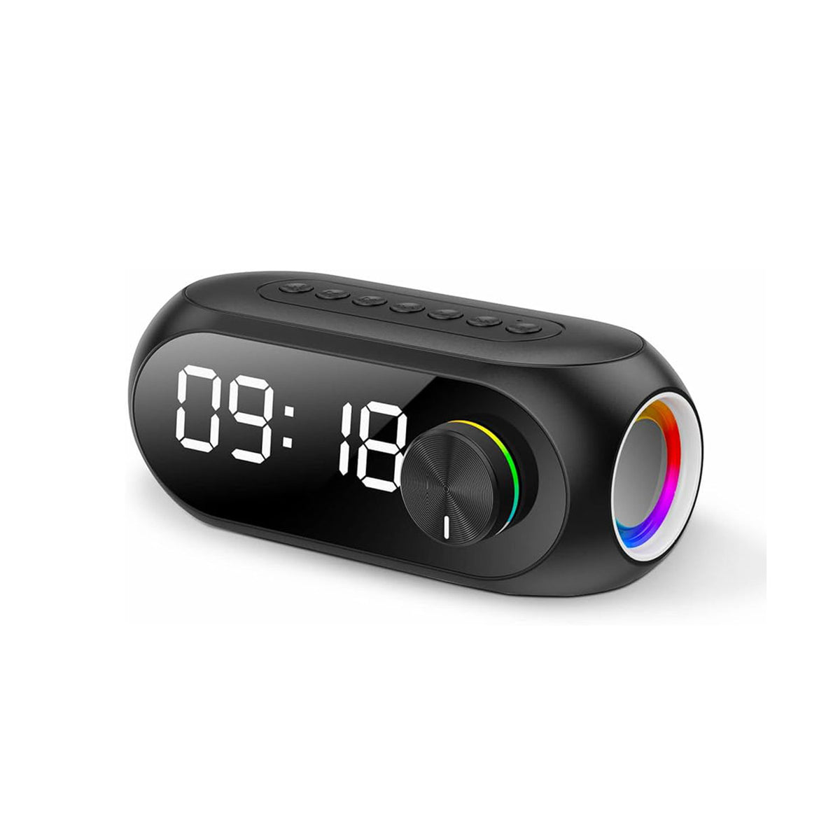 Kisonli Lp-2s RGB Speaker Alarm Clock Bluetooth 5.0 TF-card For Mobile