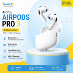 Apple AirPods Pro 3 Bluetooth 5.3 Wireless Earbuds with USB-C Charging Case