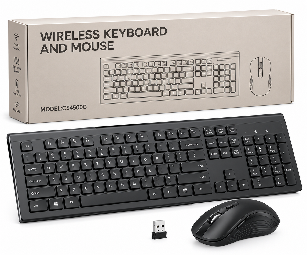 CS4500G 40P 2.4GHz Wireless Keyboard Mouse Combo