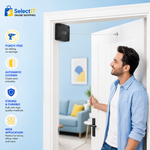 Automatic Door Closer Punch-Free | Adjustable Self-Closing Door Device for Home & Office