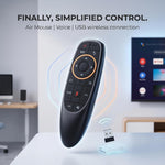 G10S Wireless Air Mouse Remote Control with voice command for smart TV and PC gaming