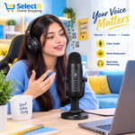 Jmary MC-PW8 Professional USB Microphone with Noise Reduction for Podcasting, Streaming, Gaming and Voice Recording