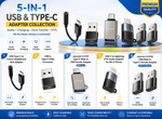 Joyroom USB & Type-C Adapter Collection – USB-C to 3.5mm Audio, USB-A to USB-C, OTG & Charging Adapters