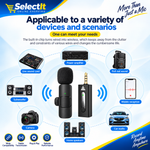 K35 wireless collar microphone for vlogging and video recording