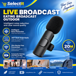 K9 plug and play wireless microphone for mobile phone recording