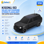 Kisonli B3 10W Super Bass Portable Speaker with Solar Charging and Flashlight