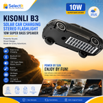 Kisonli B3 Solar Charging Stereo Speaker 10W with Super Bass and Flashlight