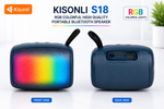 Kisonli Bluetooth Speaker, RGB Speaker, Portable Bluetooth Speaker,