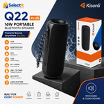 Kisonli Q22 Plus Waterproof 16W Portable Speaker with Bluetooth and TWS