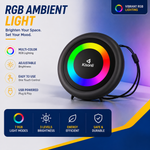 Kisonli S16 TWS DJ Powered Portable Mini FM Radio Speaker with Soft Cord Handle and LED Lights