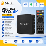 MXQ 4K Ultra HD Smart TV Box 1GB RAM 8GB Storage Quad Core