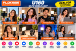 PLOKAMA U160 Selfie Mobile Light – Rechargeable LED Video & Vlogging Light