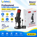 RGB Professional USB Microphone with noise reduction and USB connectivity. Ideal for podcasting, gaming, streaming, YouTube and voice recording