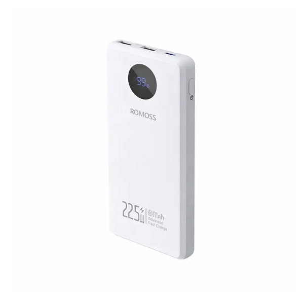 Romoss PHO10F 22.5W Fast Charging 10000mAh Power Bank with 20W PD, Smart LCD Display, and USB-C Fast Charging