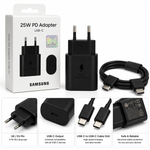 Samsung 25W PD Super Fast Charger USB-C Adapter EU Pin for Galaxy S24, S23, S22 & Type-C Devices