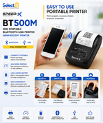 Speed-X BT500M mini receipt printer for mobile and desktop