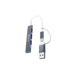 Speed-X SP-UTC41 2-in-1 4 port USB 3.0 hub