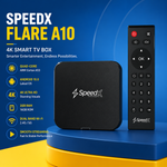 SpeedX Flare A10 4K Android Smart TV Box 2GB RAM 16GB ROM | Quad-Core Android 10 Media Player