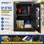 SpeedX SP-SF102 Password Security Safe for Home and Office