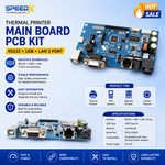 Thermal Printer Main Board PCB Kit with RS232, USB, and LAN ports for POS receipt printers