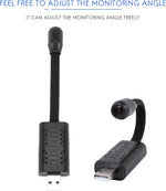 V380 U21 HD mini WiFi USB camera 1080P wireless security camera with motion detection AI human detection loop recording and mobile app live monitoring