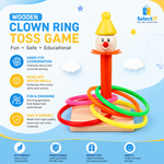 Wooden Clown Ring Toss Game | Montessori Educational Toy