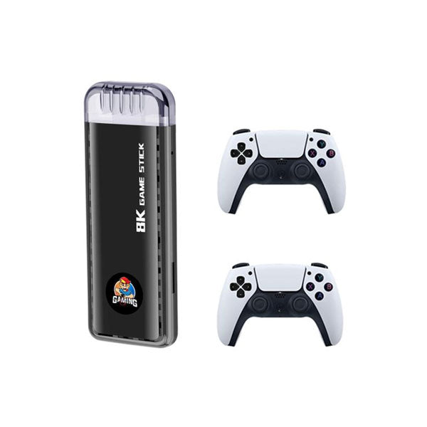 X6 64GB Retro Game Stick 8K HD TV Console with 40,000+ Built-in Games & Wireless Controllers