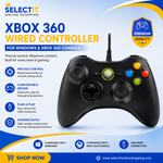 Xbox 360 Wired USB Controller for Windows PC and Xbox 360 Console Black