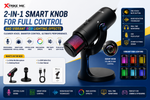 Xtrike Me XMC03 RGB USB Microphone with 12 RGB Lights for Gaming, Streaming & Recording