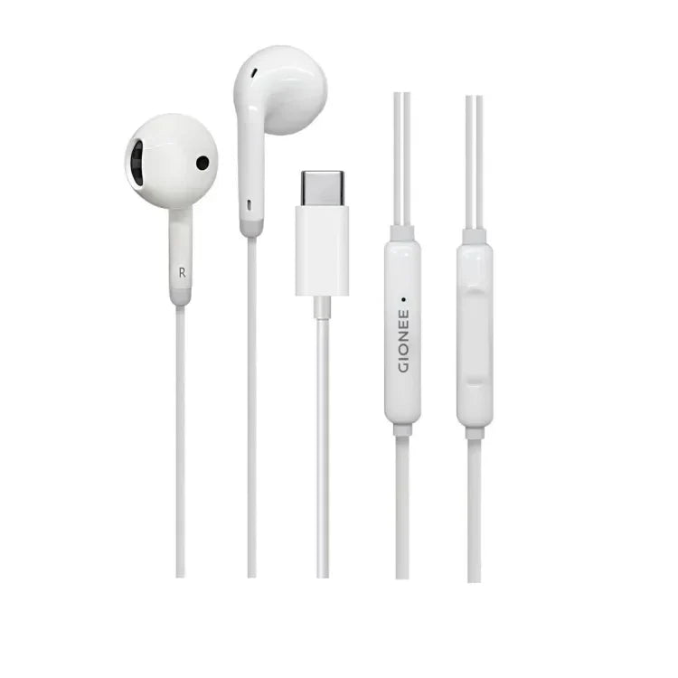 GIONEE Type C Earphones wired handsfree with mic and deep bass for Android devices