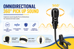 JMARY MC-R2 Type-C professional lavalier microphone with clip and windscreen for Android and USB-C devices