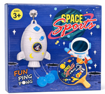 Space Sports Fun Ping Pong Game Set Astronaut Paddle Ball Toy for Kids
