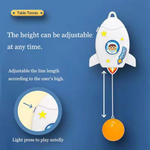 Space Sports Fun Ping Pong Game Set Astronaut Paddle Ball Toy for Kids