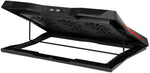 XTRIKE ME FN811 laptop cooling pad with 6 fans, adjustable RGB lighting, dual USB ports, and ergonomic stand