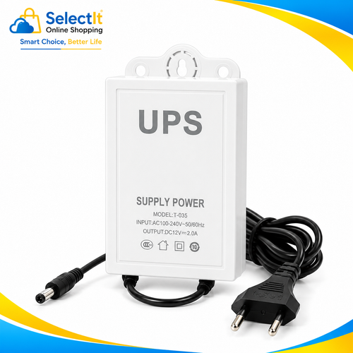 Mini UPS for WiFi Router 12V 2A | Router, ONU & CCTV Backup Power Supply | Load Shedding Backup