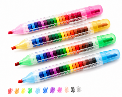 20 Colors Oil Pastels Crayon Set | Creative Drawing & Painting Crayons for Students & Kids