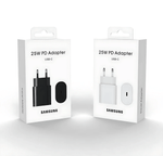 Original Samsung 25W PD Super Fast Charger EU Pin USB-C Adapter for Galaxy S24 S23 S22 and Samsung Type-C devices