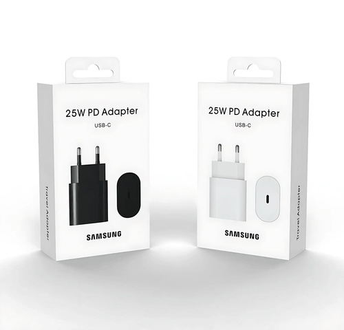 Samsung 25W PD Super Fast Charger USB-C Adapter EU Pin for Galaxy S24, S23, S22 & Type-C Devices