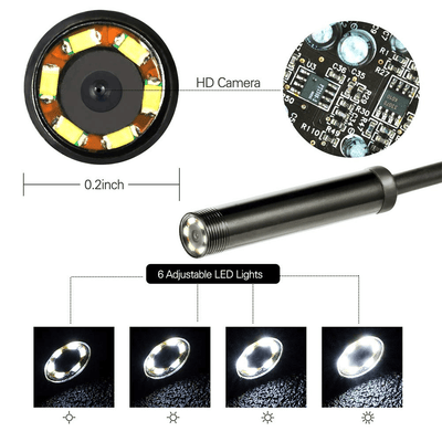 3-in-1 HD Endoscope Camera 3.5M – Type-C, Micro USB & USB Waterproof Inspection Camera with LED Lights