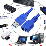 USB 3.0 male to female extension cable 1.5m for high-speed data transfer and extended USB device connectivity