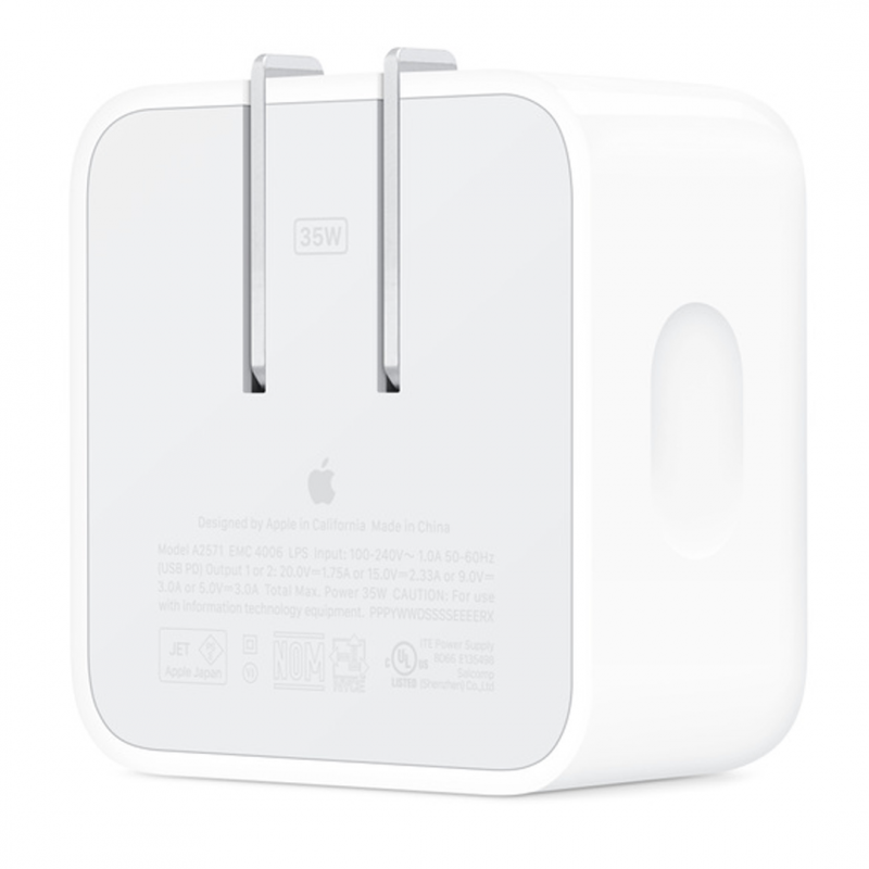 Apple 35W Dual USB-C Port Fast Charger US Pin for iPhone iPad AirPods Apple Watch and MacBook Air