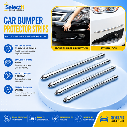 Premium Bundle Ultimate Car Care Essentials - Windshield Sun Shade, Car Bumper Protector & Washer Cleaning Tablets (Discount Deal 1)