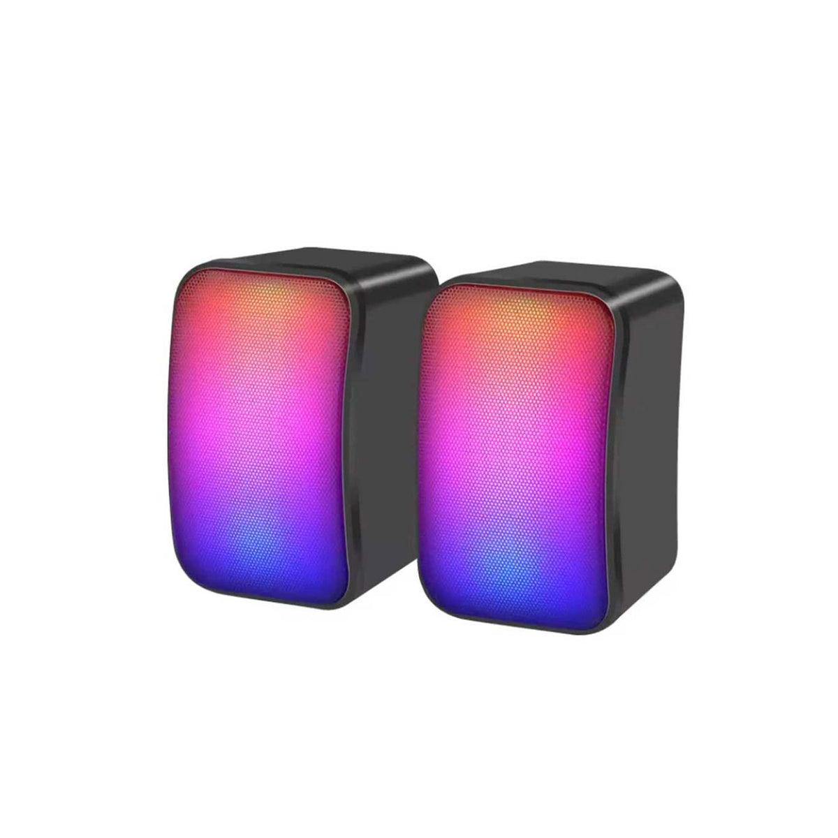 Kisonli X17 Gaming Speaker 2.0 RGB Lights With Volume Control For PC Or Laptop Easy to Use Speakers