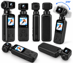 K1 Pocket 5K HD WiFi Action Camera 270° Rotatable